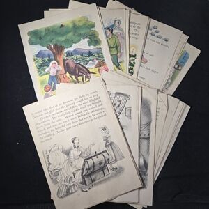 Vintage Ephemera Storybook Pages